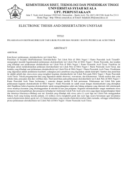 abstrak - (ETD) Unsyiah