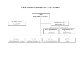 struktur organisasi kecamatan slogohimo