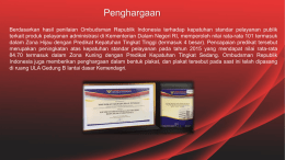 Penghargaan - Kementerian Dalam Negeri