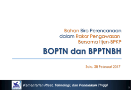 BOPTN dan BPPTNBH - Itjen Ristekdikti