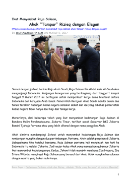 Ahok “Tampar” Rizieq dengan Elegan
