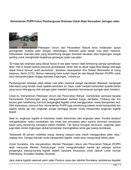 Kementerian PUPR Fokus Pembangunan Drainase Untuk Atasi