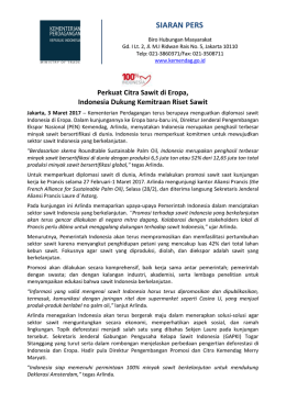 DownloadPerkuat Citra Sawit di Eropa, Indonesia Dukung