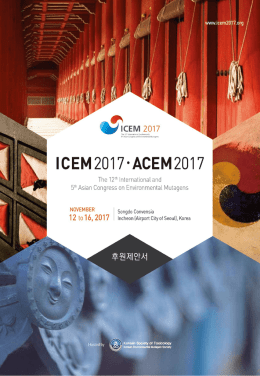 후원약정서 - ICEM 2017