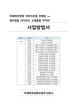 미래에셋생명 어린이보험 무배당 1604