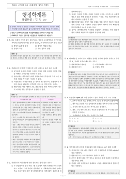 2015 국가직 9급 행정학 해설 김일.hwp