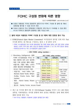 FOMC 구성원 변화에 따른 영향