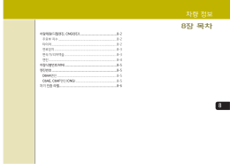 차량 정보 8장 목차