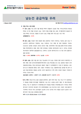 남는건 공급차질 우려