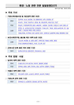 170227 환경노동 언론일일동향