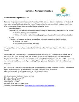 Notice of Nondiscrimination