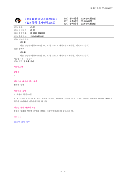 (19) 대한민국특허청(KR) (12) 등록디자인공보(S)