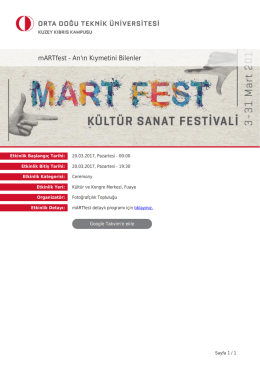 mARTfest - An`ın Kıymetini Bilenler