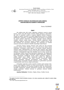 Tam Metin - Turkish Studies
