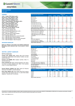 EKONOMİ HABERLERİ SEKT&Ouml;R ve ŞİRKET