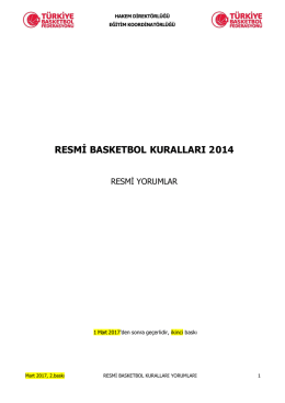 resmi basketbol kuralları 2 014