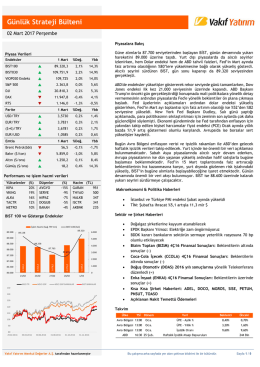G&uuml;nl&uuml;k Strateji B&uuml;lteni