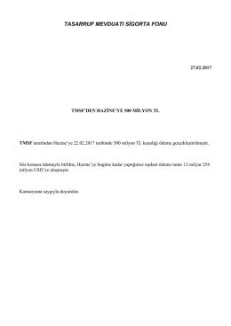 tasarruf mevduatı sigorta fonu