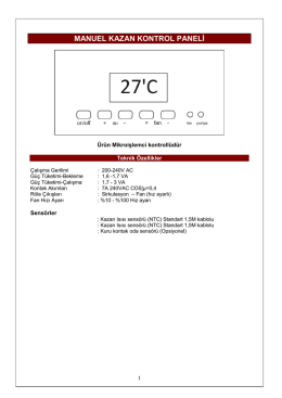 manuel kazan kontrol paneli