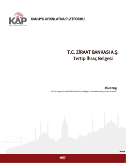 27.02.2017 GMTN Programı Dahilinde Tertip İhra&ccedil; Belgesi