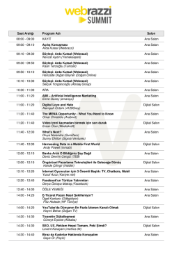 Summit Programını Oluştur