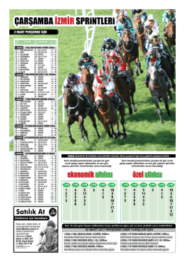 &Ccedil;ARŞAMBA İZMİRSPRiNTLERi