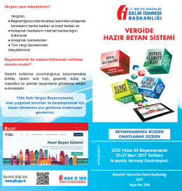 vergide hazır beyan sistemi