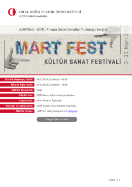 mARTfest - ODTÜ Ankara Güzel Sanatlar Topluluğu