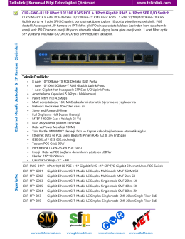 10Port Gigabit Uplink Fiber Optik POE Switch # CLR