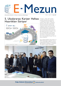 5. Uluslararası Kariyer Haftası Hazırlıkları Sürüyor