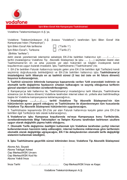esnaf aile kampanyası taahutnamesi