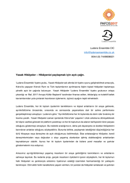 Yasak Hikâyeler – Hikâyenizi paylaşmak için