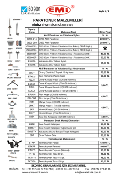 Fiyat Listesi \307al\375\376mas\375.xlsx