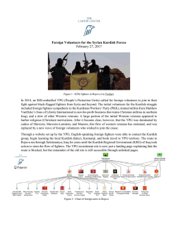 Foreign Volunteers for the Syrian Kurdish