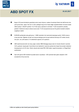 ABD SPOT FX - İş Yatırım