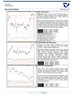 Gün Ortası Bülteni - Yatırım Finansman