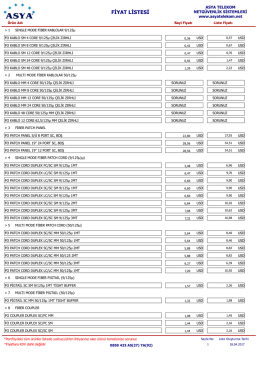 Stok Kart Listesi - Asya Telekom&uuml;nikasyon ve Netg&uuml;venlik Sistemleri