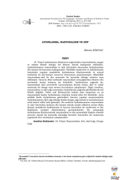 Tam Metin - Geri - Turkish Studies