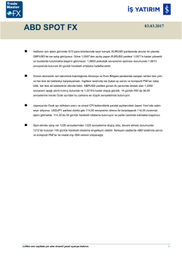 ABD SPOT FX - İş Yatırım