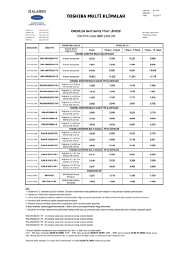 toshıba multi klimalar