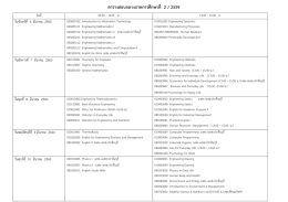 ตารางสอบกลางภาคการศึกษาที่ 2 / 2559