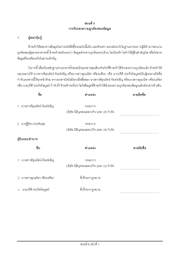 ส่วนที่6 หน้าที่1 ส่วนที่ 6 การรับรองความถูกต้อ