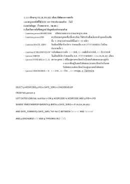 1.1.5 เด็กอายุ (9,18,30,42) เดือน มีพัฒนาการสมวัย 1.มาตรฐา 2
