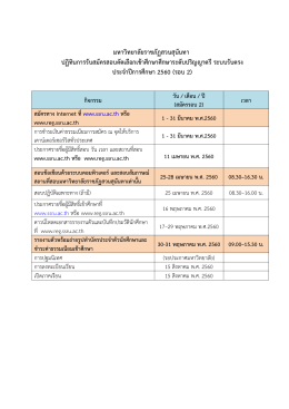 1 - 31 มีนาคม พ.ศ.2560 - reg.ssru.ac.th