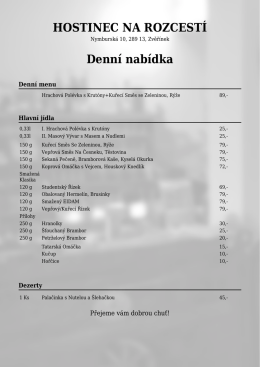 Zobrazit jako PDF - Hostinec na rozcest&iacute;