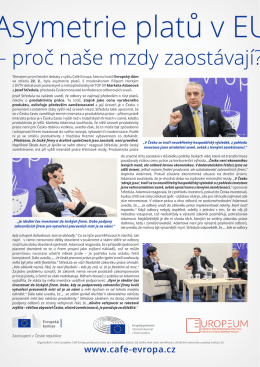 proč naše mzdy zaostávají?