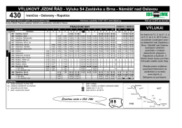 Jízdní řád linky 430