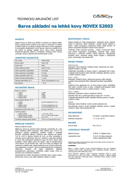 novex s2003 - Barvy komplet