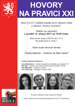 Hovory na pravici XIX