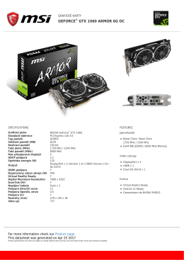 GeForce GTX 1060 ARMOR 6G OC